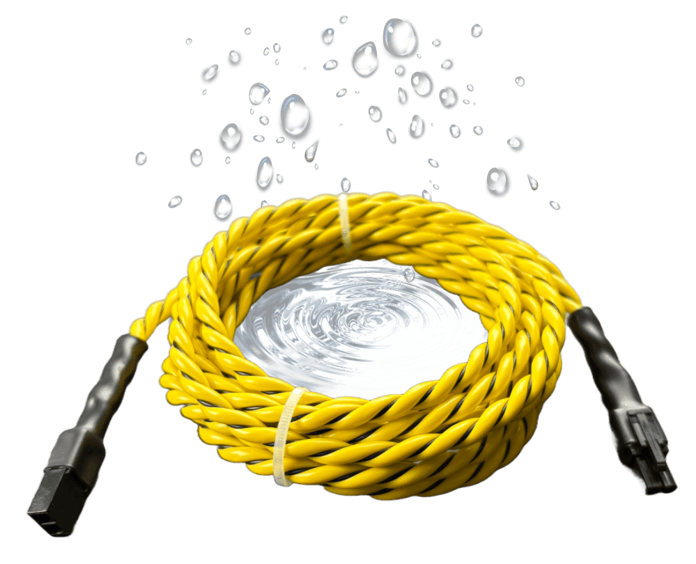 3M Boat bilge flood detector extension cable by LoggerFlex for marine water sensing